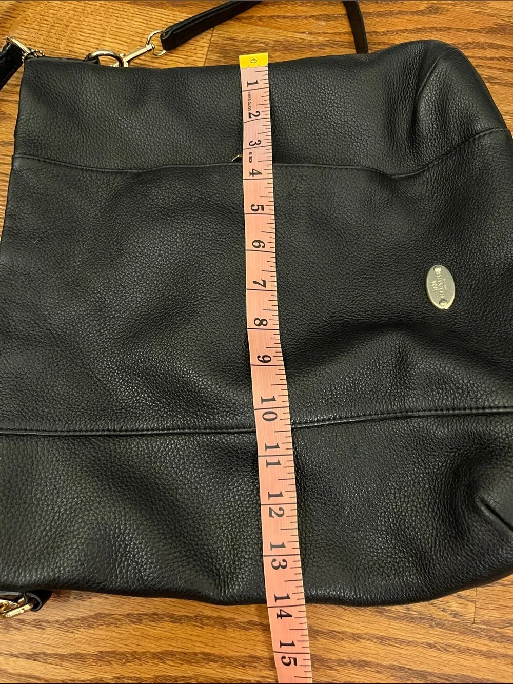 Authentic Isabelle Coach F34511 pebbled leather bag